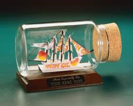 Business Card Ship In A Bottle Gift